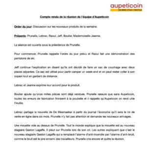 Compte-rendu